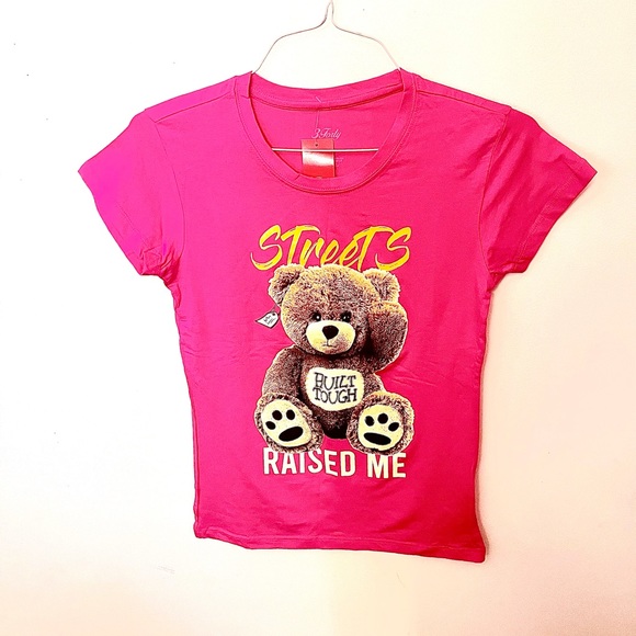 3 FORTY SIZE XL BRIGHT PINK TEE. NWT. - Picture 1 of 8